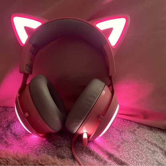 Headphones Somic Gs51 Pink Cat Ear Gaming Headset Poshmark